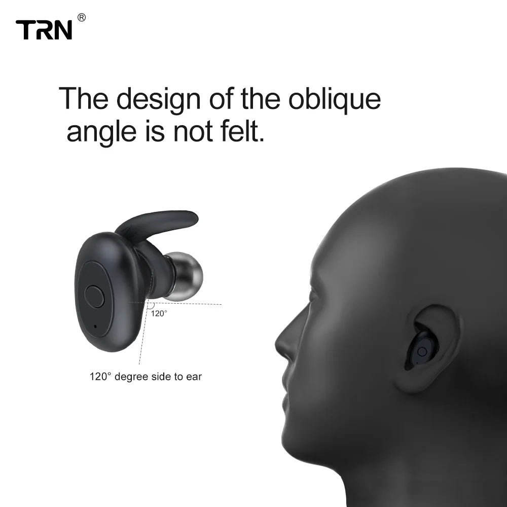 Абсолютно новые TRN T100 Беспроводные Bluetooth 5 0 мини зарядка кабина наушники HIFI