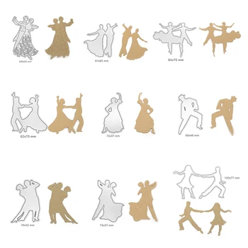 

Dancing Craft Dies Metal Cutting Dies for Card Making Party Birthday Decoration Men Women Template