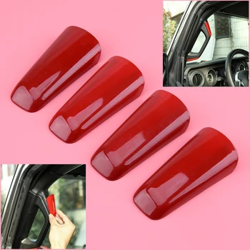 

beler 4pcs Car A B Pillar Handle Grab Bar Cover Trim Decor Fit for Jeep Wrangler JL 2 Door 2018 2019