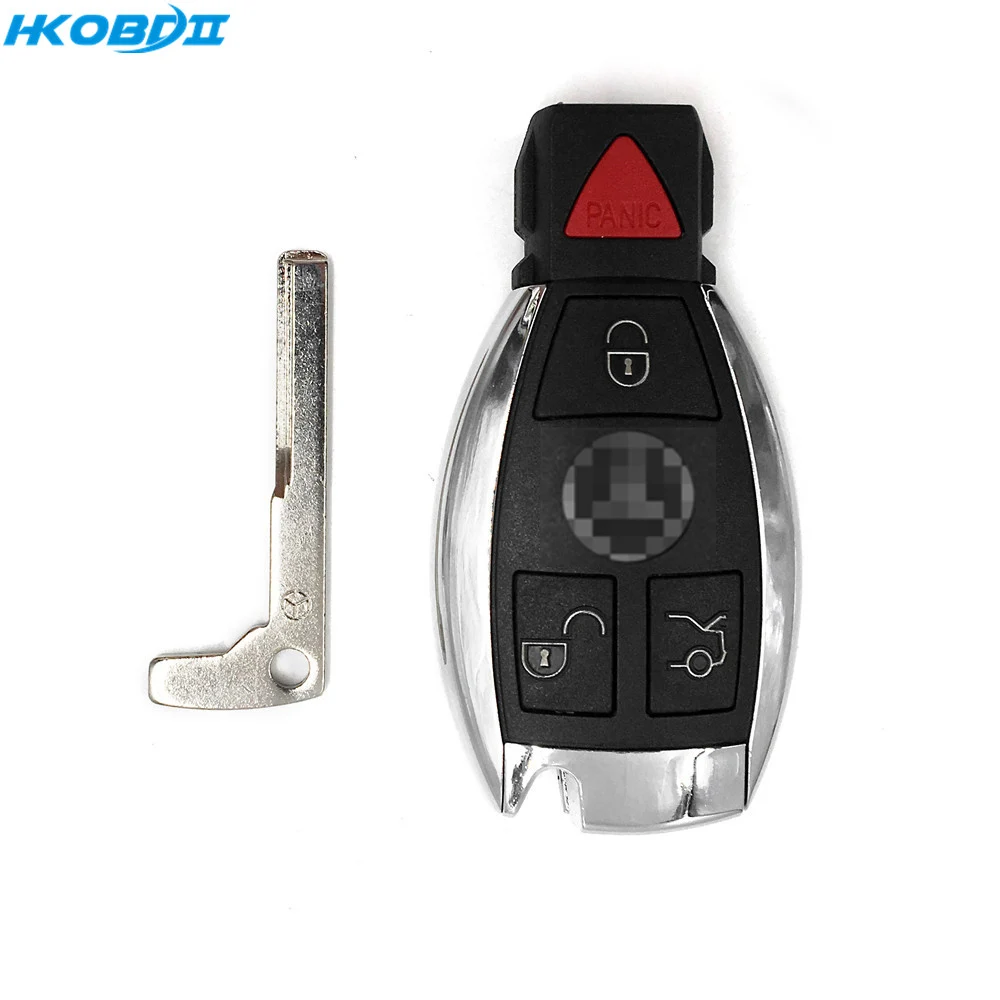 

HKOBDII 3+1/4 Buttons Smart Remotes Car Key 315/433MHz for For Mercedes Benz MB 2000+ NEC BGA Type Remote Key Fob with LG
