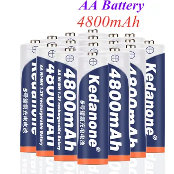 

2020 New 1.2V Battery 4800mAh NI MH AA Pre-Charged Rechargeable Batteries Ni-MH Rechargeable aa Battery For Toys Microphone