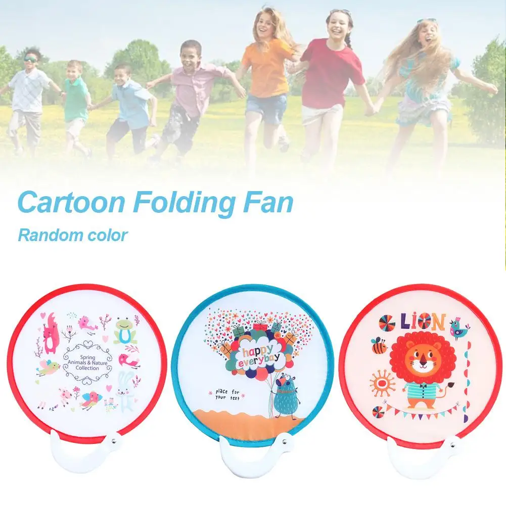 

10 PCS Round Foldable Fan Pocket Handheld Folding Fans with Pouch Drop Shipping