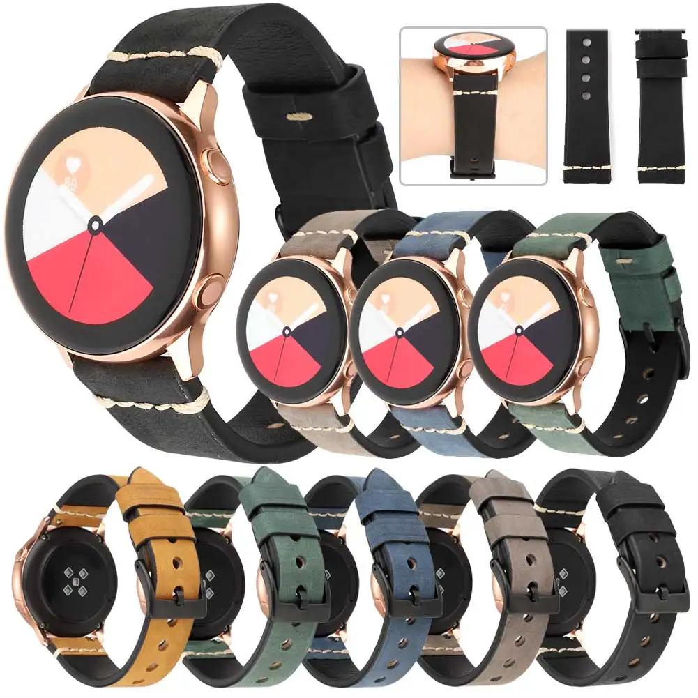 Quick Release Универсальный 20 мм 22 мм ремешок для часов Geniune Leathe сменный ремешок для SUUNTO 3 фитнес ремень для Fossil Q ремешок