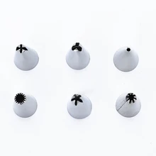 6 шт./компл. глазури трубопроводов сопла печенья российское мороженое Кондитерские наконечники торт пресс-форма для тортов декоративные инструменты Кухня гаджеты