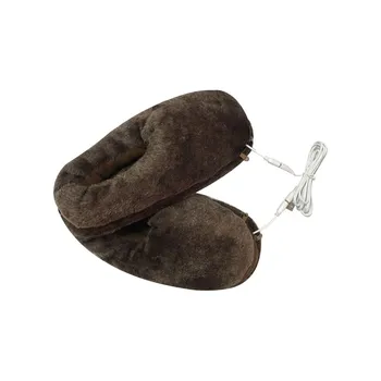 

shoes men slippers winter тапочки zapatos de hombre Heated Cold Weather Winter Warm Shoes Heating Pad Indoor House Slipper Shoes