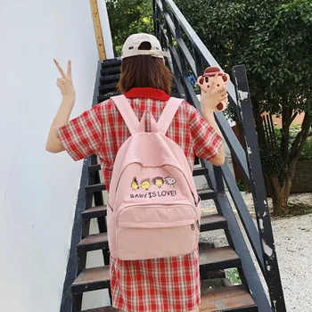 

Female School Bags For Teenage Girls 2020 Nylon Travel Backpack Women Mochilas Sac A Dos Ladies Laptop Rucksack Men Bag Pack