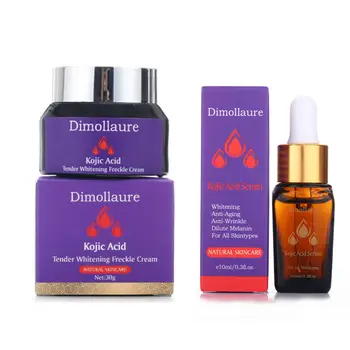 

Dimollaure Kojic acid Whitening Cream Lightening Blemish serum Remove Freckle melasma pigment Melanin sunburn Acne scar darkSpot