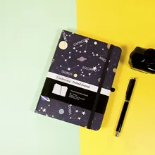 

Colorful Zodiac B6 Notebook 160gsm Dotted Grid Journal Hard Cover Elastic Band Thick Paper Travel Planner Diary