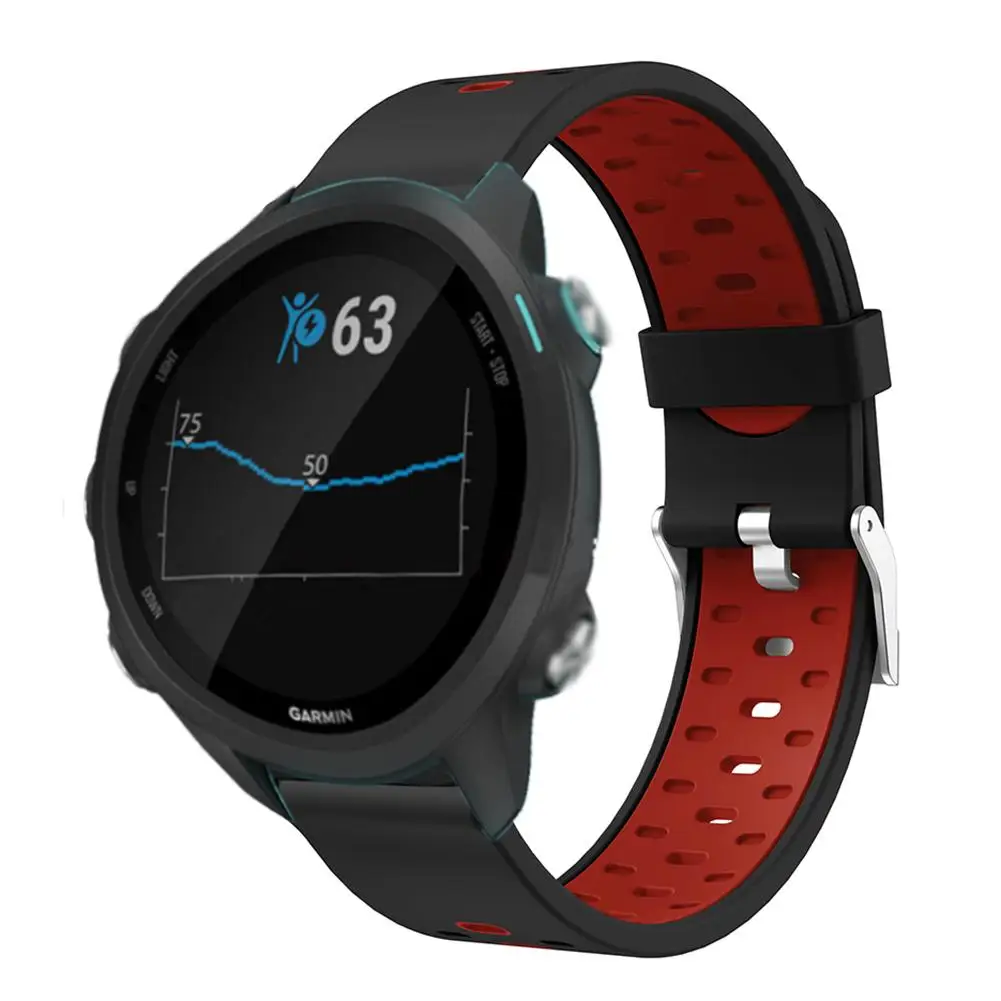 20 мм силиконовые умные часы ремешок замена ремешок для Garmin Forerunner 245 умные наручные часы ремешок аксессуары