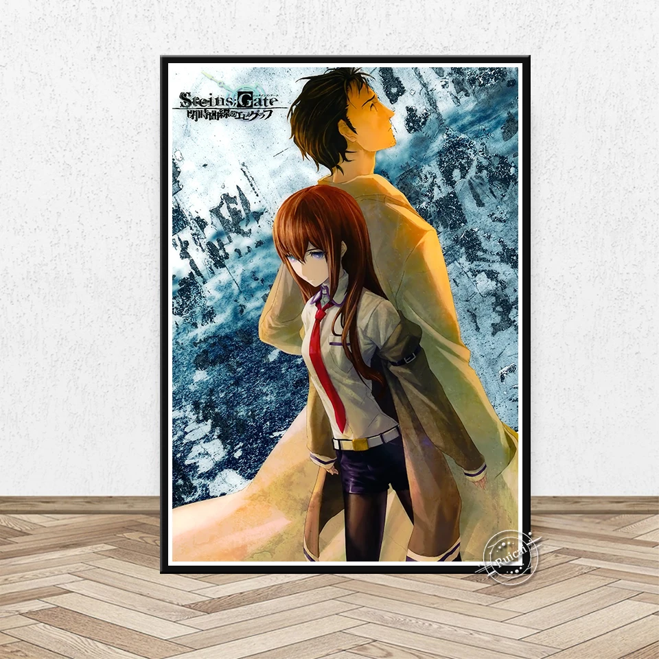 Steins Gate Game Anime Poster Canvas Prints Wall Art Picture For Living Room Home Decor Gift Aliexpress Home Garden Steins Gate Game Anime Poster Canvas Prints Wall Art Picture For Living Room Home Decor Gift Aliexpress Home Garden