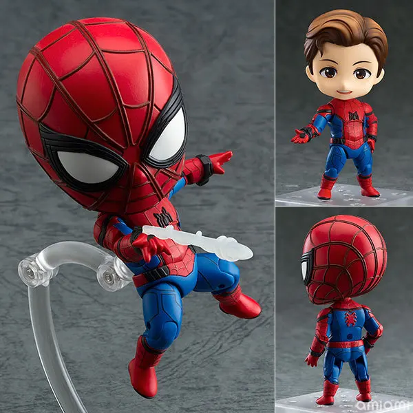 Аниме Человек-паук: возвращение домой Фигурка Человека-паука милый Nendoroid 781 # Коллекция Модель игрушки
