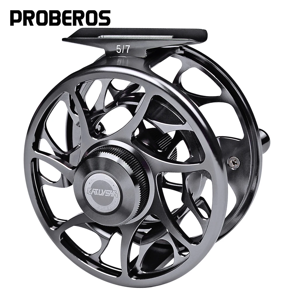 3 + 1 BB Fly Fishing Wheel 5/7 7/9 9/10 WT Fly Fishing Reel CNC Machine Cut Large Arbor Die Casting Aluminum