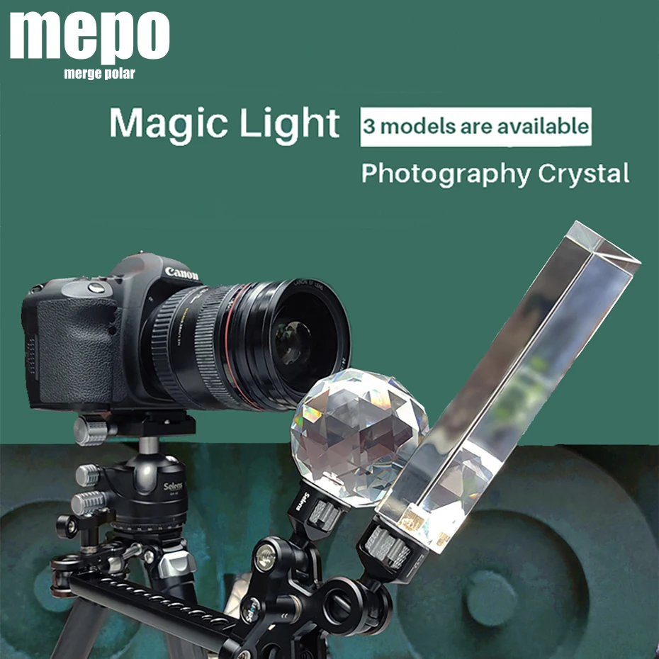 Фотостудия Crystal призменный свет Filter Photo Lens Ball W/ 1/4 ''Screw Beam Split линза калейдоскопа