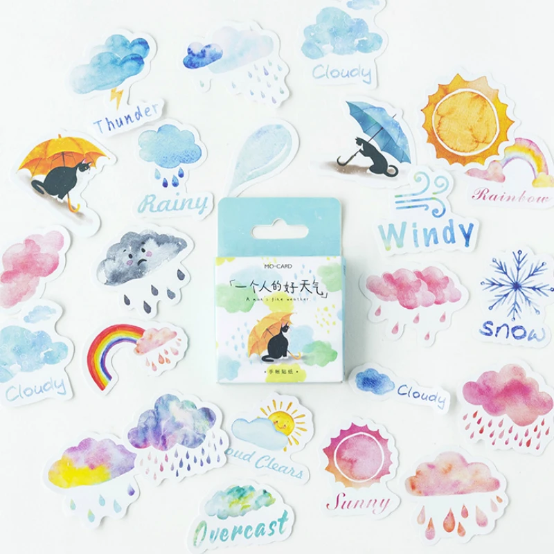 40 шт./упаковка наклейки на игрушки для хорошей погоды | Игрушки и хобби