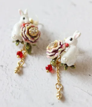 

2020 Time-limited Sale Birthday Women Casual/sporty Cotton Oorbellen Christmas Rose Rabbit Series Flowers Tassel Earrings