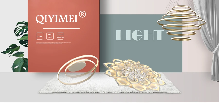 quadrado redondo iluminação casa luminárias decorativas dropshipping