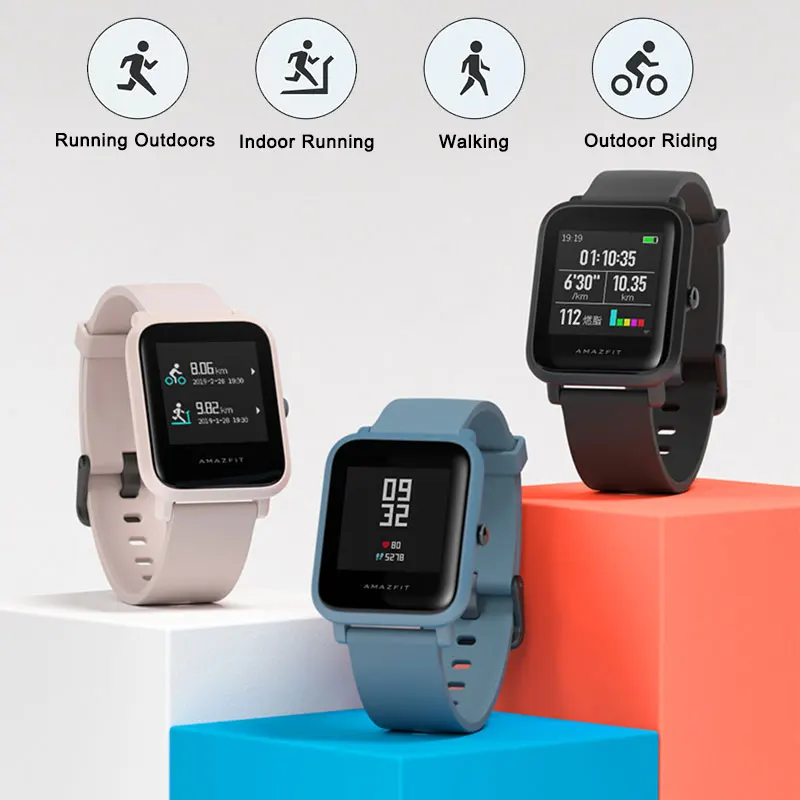 Глобальная версия AMAZFIT BIP LITE Huami Смарт часы 45 дней Срок службы батареи 24 ч монитор сердечного ритма во время сна 3 АТМ водонепроницаемый новое поступление