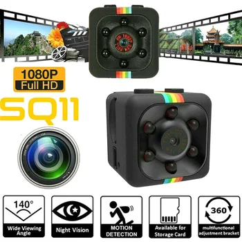 

SQ11 Mini Convenient Camera HD 1080P Sensor Infrared Light Night Vision Camcorder Motion DVR Micro Camera Sport DV