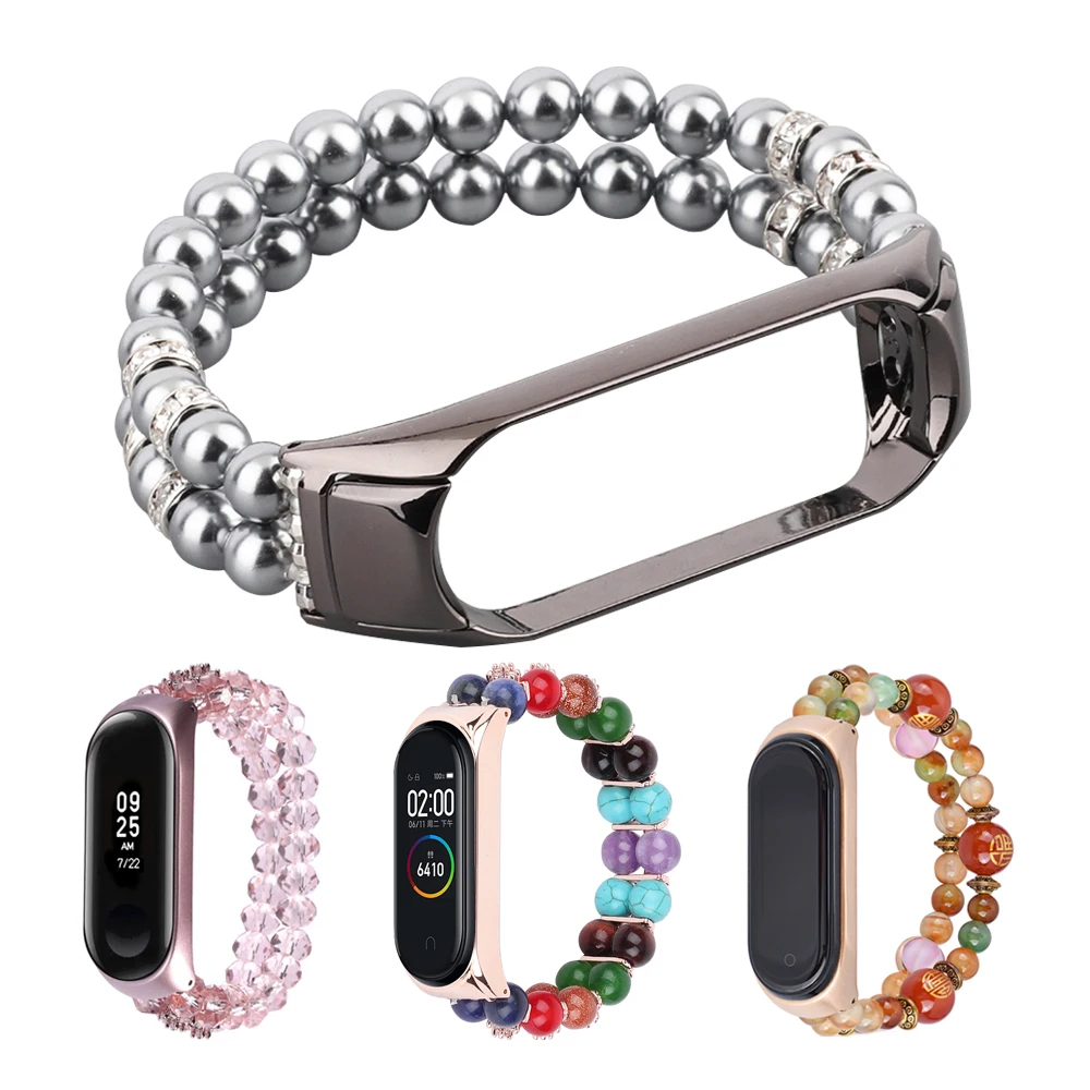 

Mi Band 6 watchband for Xiaomi mi band 7 5 4 3 strap Mi7 bracelet replacement woman bling jewelry Luxury wristband accessories