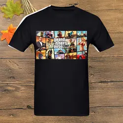 XY-TEE, Мужская футболка с вырезом лодочкой, Grand Theft Auto, черный цвет, размер S-5XL, топ, новинка, футболки, 100% хлопок, Повседневная футболка с