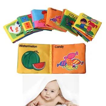 

Hot Baby Child Intelligence Development Cloth Monkey Book Cognize Learn Toys