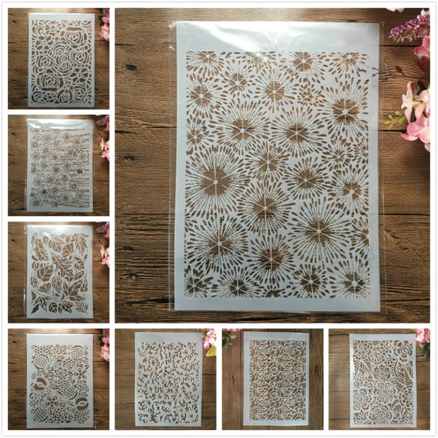 20PCS Wood Burning Stencils Stencils For Painting Flower Stencils For  Painting