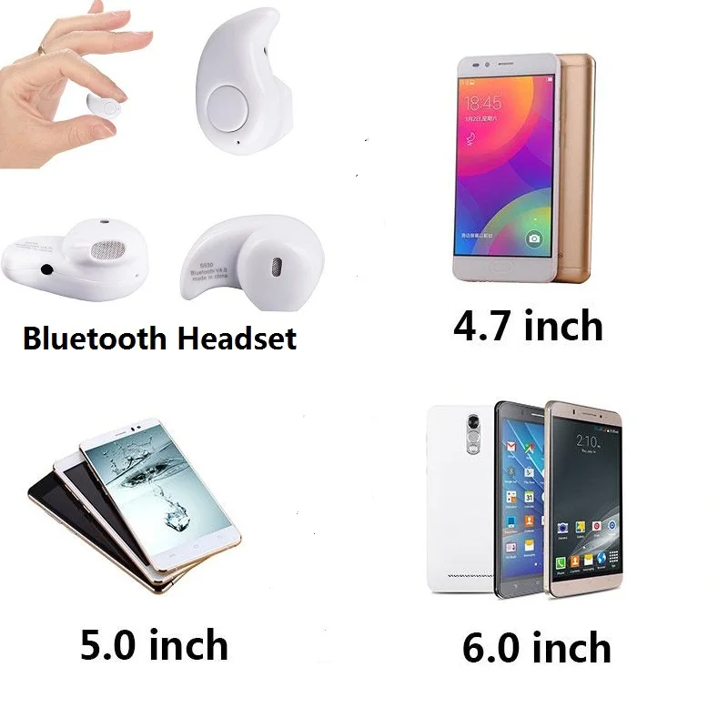 Portable Bluetooth Headset Microphone Music Play Mobile Phone Wireless Stereo BT4.1 Rechargeable Handfree In-Ear Earbuds