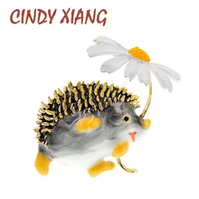 Женская Брошь-Ежик CINDY XIANG, модная Маргаритка, украшение в виде животных, Забавный зимний дизайн, высокое качество, новинка 2020 Женская Брошь-Ежик CINDY XIANG, модная Маргаритка, украшение в виде животных, Забавный зимний дизайн, высокое качество, новинка 2020