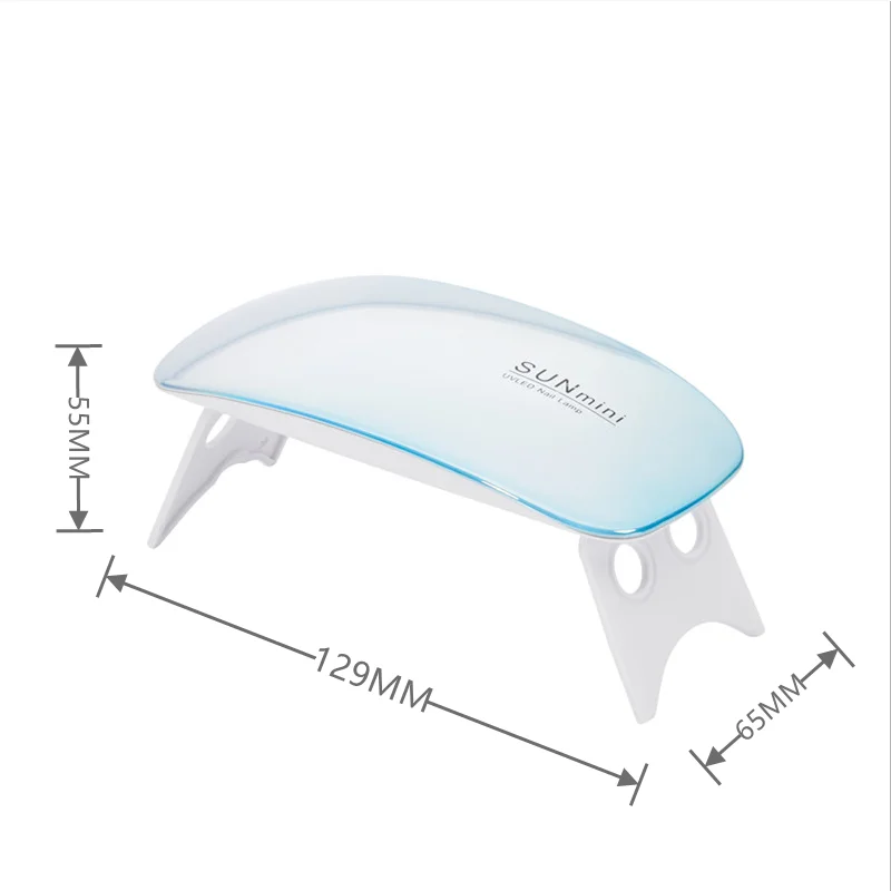 Portable Nail Dryer 6W UV LED Nail Lamp Manicure Apparatus For Gel Nail Polish Nail Art Lamp For Drying Nails Home Use 6