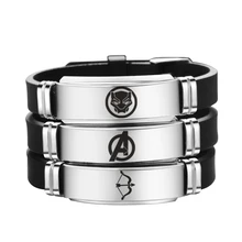 Модные браслеты "Мстители", "эндшпиль", "супер герой", браслет из нержавеющей стали, для мужчин и мальчиков, подарки, ремешок для часов, легко регулируется, Pulsera Hombre