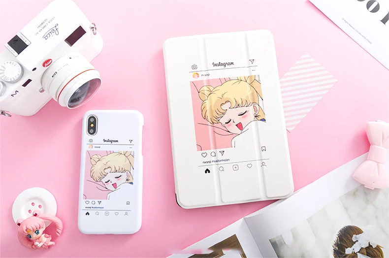 Sailormoon Чехол-книжка на магнитной застежке Чехол для iPad Pro 9,7 11 air 3 10,5 12,9 10,2 Мини-Платье на возраст 2, 3, 4, 5, планшет чехол для нового iPad 9,7