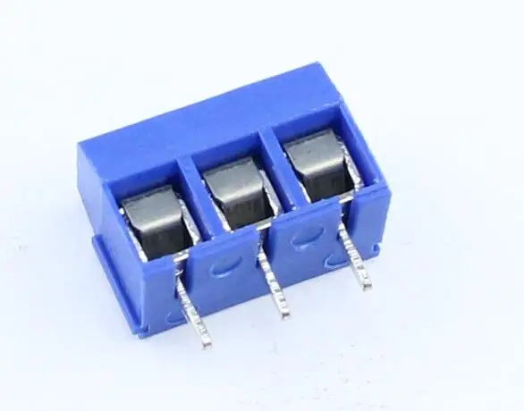 20 шт./лот KF301-5.0-2P KF301-3P шаг 5,0 мм прямой контакт Американская классификация проводов 2р 3P винт клеммный блок печатных плат разъем, синий, зеленый, красный - Цвет: 3P blue