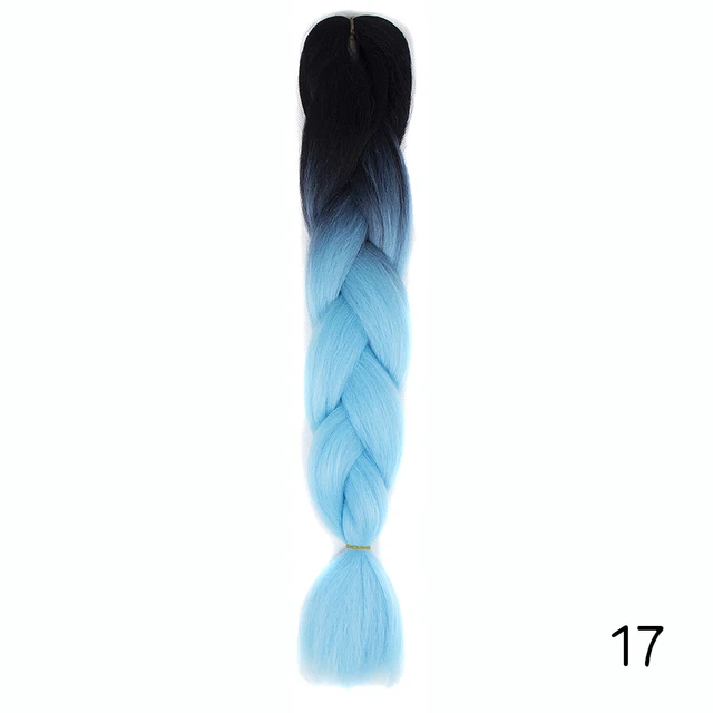 Hair Braid Synthetic Jumbo False Braid Pre Stretched Afro Wholesale Ombre Braiding Hair Extensions  Color Dreadlocks #33