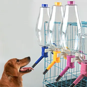 

Portable Pets Dog Bottle Hanging Type Water Drinker Dispenser Feeder For Pet Cats Dogs Water Bottle Wide Compatibility Universal