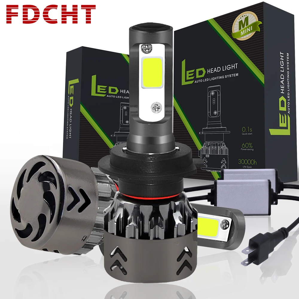 

FDCHT turbo h7 h4 h11 h1 hb4 h3 hb3 led car light headlight automotivo h8 9006 9005 h9 h10 auto lamps 12v bulb canbus mini 360