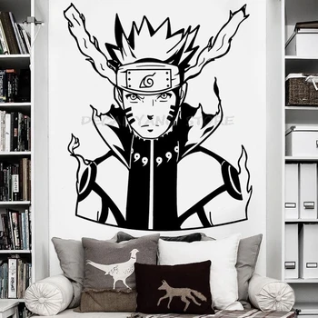

Vinyl wall stickers Naruto Ubiquita Naruto (BIJUU MODE) surface sticker home living room bedroom decoration, anime fans, 1564
