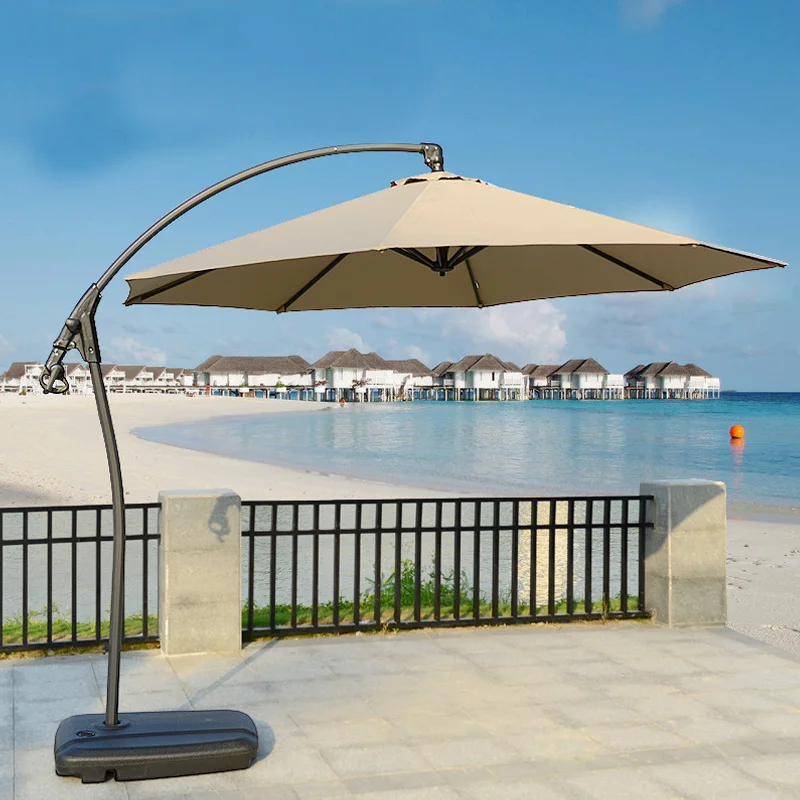 Outdoor Furniture Set For Courtyard Chairs with Table Umbrella For Garden 3m Round Square Beach Umbrella Pool Awning Aluminum