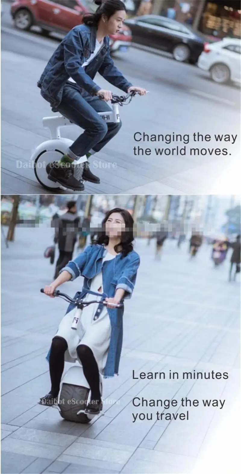 Daibot Electric Motorcycle Scooter One Wheel Self Balancing Scooters 800W 60V Somatosensory Foldable Monowheel Electric Unicycle (40)