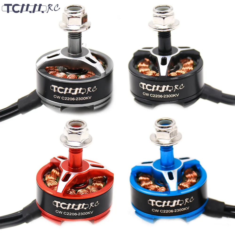 TCMMRC 2206 2300KV двигатель CW CCW для FPV гоночного квадрокоптера радиоуправляемого дрона