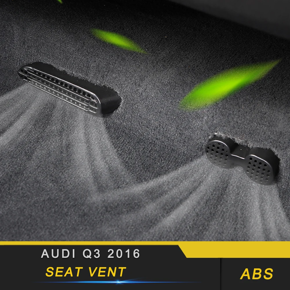 

For Audi Q3 8U 2016 2017 2018 Car Styling Seat A/C Air Vent Outlet Panel Cover Trim Frame Sticker Interior Accessories