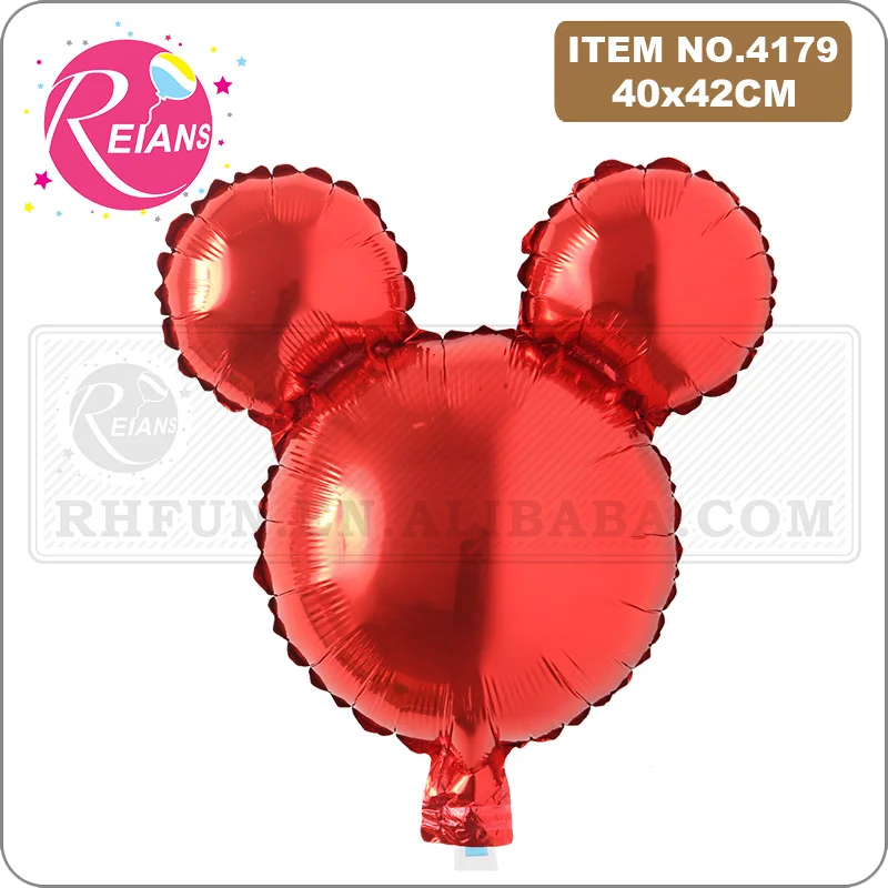 Birthday Aluminum Balloons cartoon pure color mouse Head Cartoon Foil Balloons Kids Birthday Party Supplies Wedding Decorations foil balloons birthday balloons birthday balloon set party balloon set birthday party decoration set aluminum balloon inflatable balloon