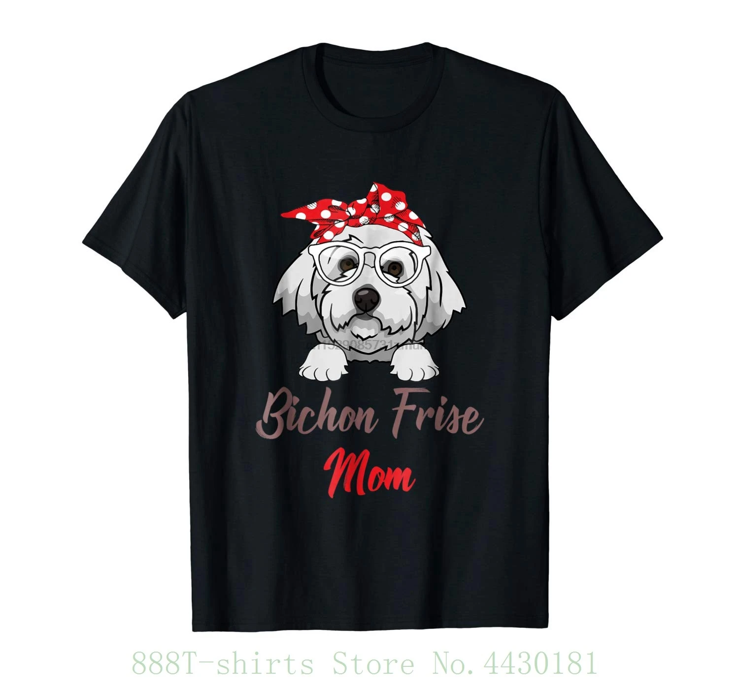 Женская футболка Bichon Frise Mom забавная подарок на день матери женская с коротким