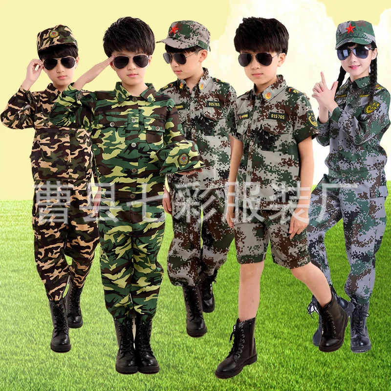 

Children Camouflage Uniforms Set Men And Women CHILDREN'S Primary School STUDENT'S Summer And Winter Camps Children Military Tra
