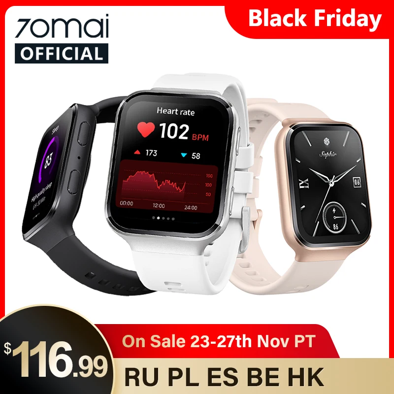 70mai Saphir Smartwatch Bluetooth GPS 70mai Watch