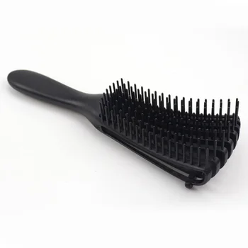 

3PCS Heat Resistant Massage Combs Octopus Massage Brushes Smooth Hairdressing Combs Hairdressing Tools for Salon Home (Black)