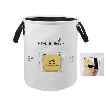 

EVA Canvas Laundry Basket Storage Basket Folding Large Clothes Storage bas Sundries Storage Barrel Kids Toy Organizers Underwear