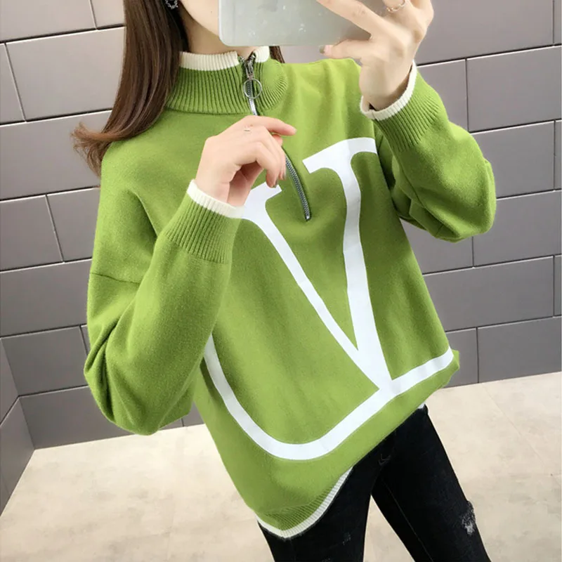 

Plus Size Winter Female Knitted Pullover Fashion New Arrival Women Turtle Warm Autumn Pull Sweaters Ladies Oversized Jumper