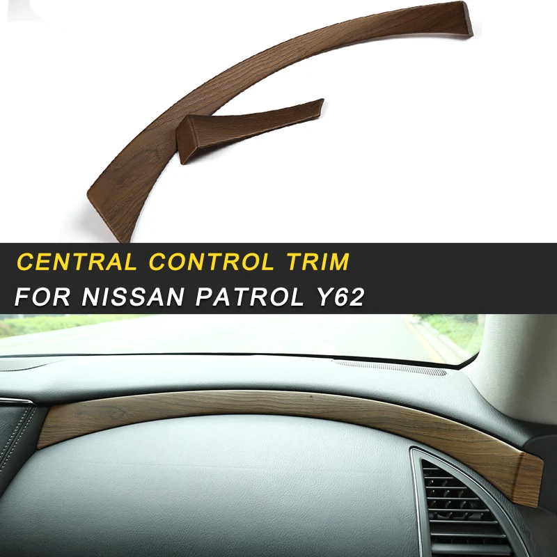 

Center Console Dashboard Chrome Cover Trim Frame Sticker Interior Accessories for Nissan Patrol Y62 Auto Car Styling