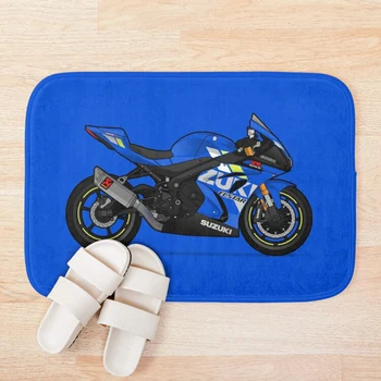 

GSX-R 1000 2020 Akrapovic Blue Bath Mat Bathroom Bath Mat Set Mirrofiber Cartoon Bath Rug Set