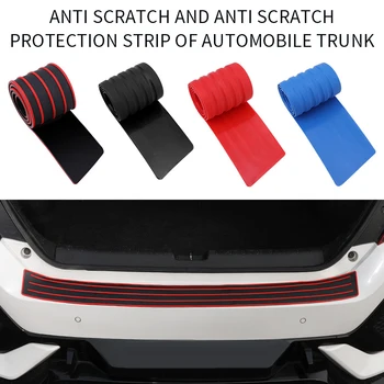 

Universal Car Trunk Door Guard Strips Sill Plate Protector Rear Bumper Guard Rubber Mouldings Pad Trim Cover Strip Car Styling